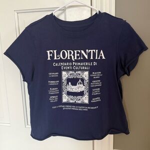 Anthropologie Maeve Italy themed tee